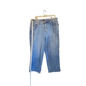 Talbots Women’s Jeans Size 16 Stovepipe Straight Leg Blue Denim Stretch